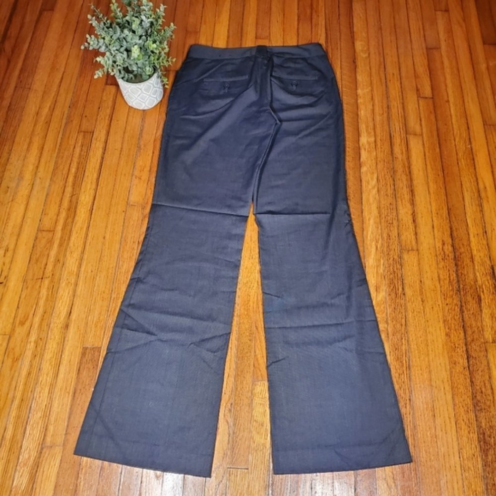 Express Editor Pants Gray Textured Wide Leg Trousers Preppy Career Work Office 2 - Picture 2 of 6